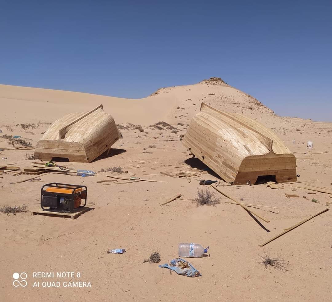 الدرك الملكي يفكك ورش لصناعة القوارب جنوب الداخلة