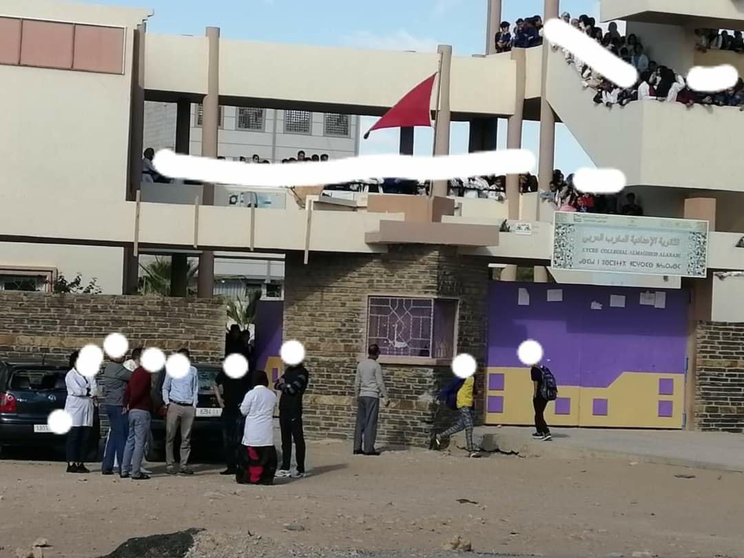 مؤسسة تعليمية بالعيون تتعرض لهجوم من طرف مختل عقلي