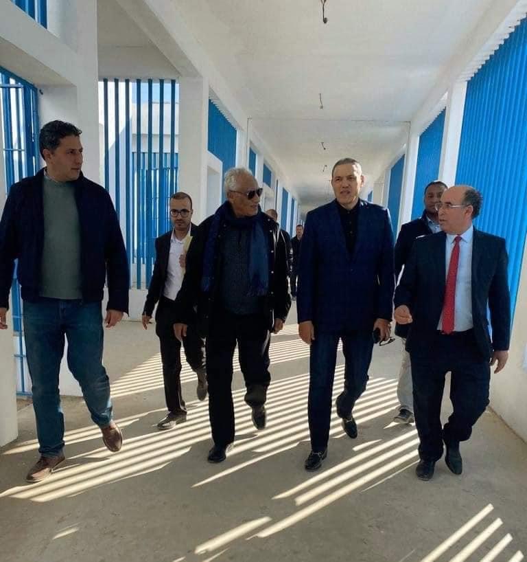 محمد صالح التامك يقوم بزيارة تفقدية لورش السجن الجديد بمدينة العيون