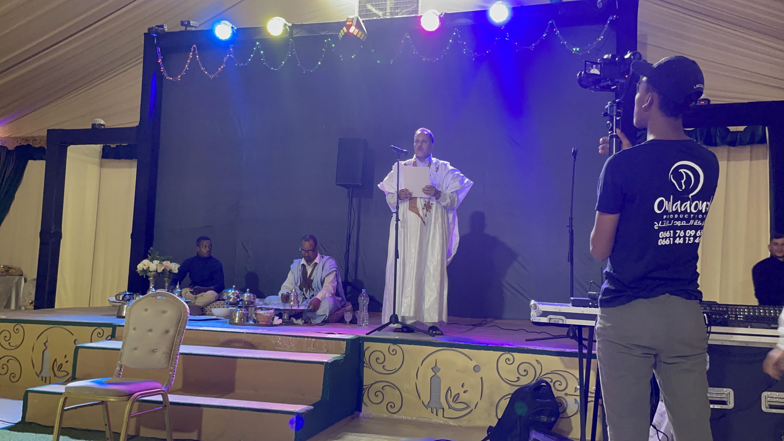 إجتماع لشخصيات وأعيان قبائل الصحراء لتهنئة الطالب بويا أباحازم بمناسبة تعيينه مديرا مركزيا بوزراة التضامن والاسرة