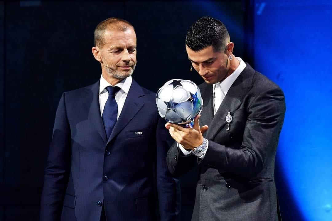 “تكريم الأسطورة كريستيانو رونالدو من طرف الاتحاد الاوروبي.”