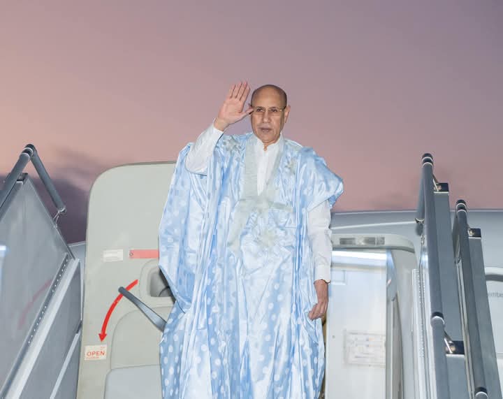 الرئيس الموريتاني الغزواني يغادر المغرب