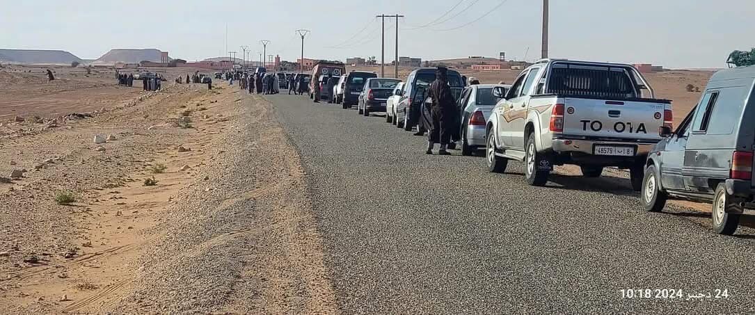 توافد قبائل ايتوسى لمنطقة لبيرات إحتجاجا على قرار ادارة الأملاك المخزنية