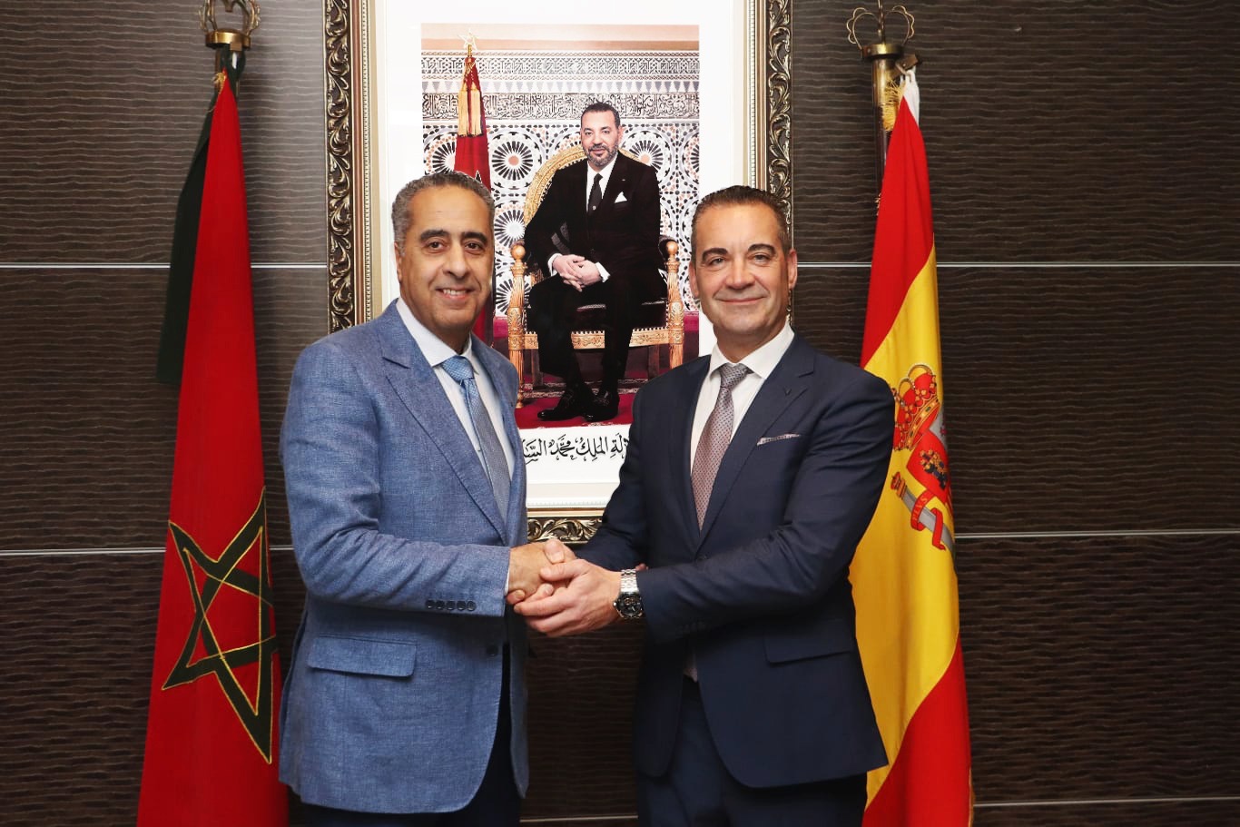 المديرالعام للأمن الوطني يستقبل وفد إسباني رفيع المستوى