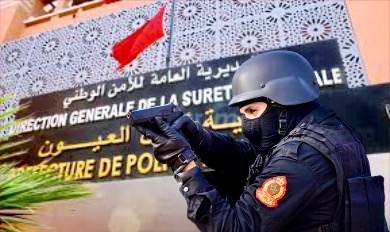 أمن العيون يوقف شخص عرض أمن المواطنين وسلامة عناصر الشرطة للتهديد