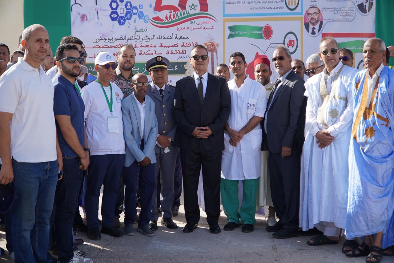 بوجدور تحتضن قافلة طبية متعددة التخصصات احتفاء بالذكرى الخمسين للمسيرة الخضراء