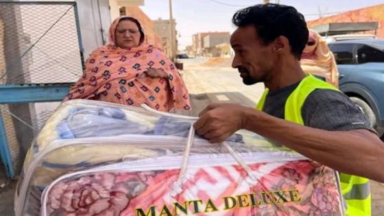 إلتفاتة إنسانية من المسؤولة و الفاعلة المدنية لالة فاطمة حبدي تجاه أسرة تعرض منزلها لحريق