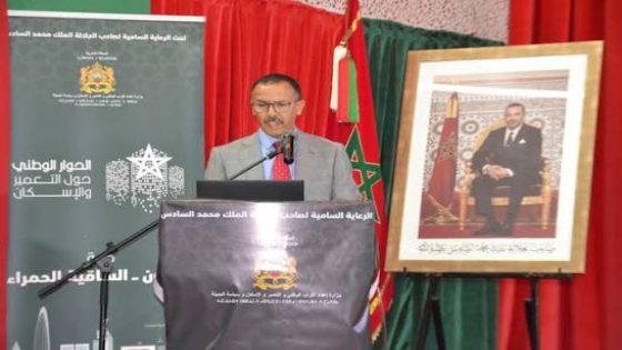 تهنئة السيد مدير الوكالة الحضرية بالعيون-الساقية الحمراء المملكة إلى صاحب الجلالة بمناسبة الذكرى 27 لعيد العرش المجيد