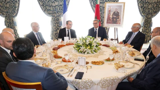 الملك يقيم مأدبة غداء على شرف الوزير الأول الفرنسي والوفد المرافق له